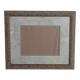 Cadre bois stuc cérusé 38x31 feuillure 33x27cm