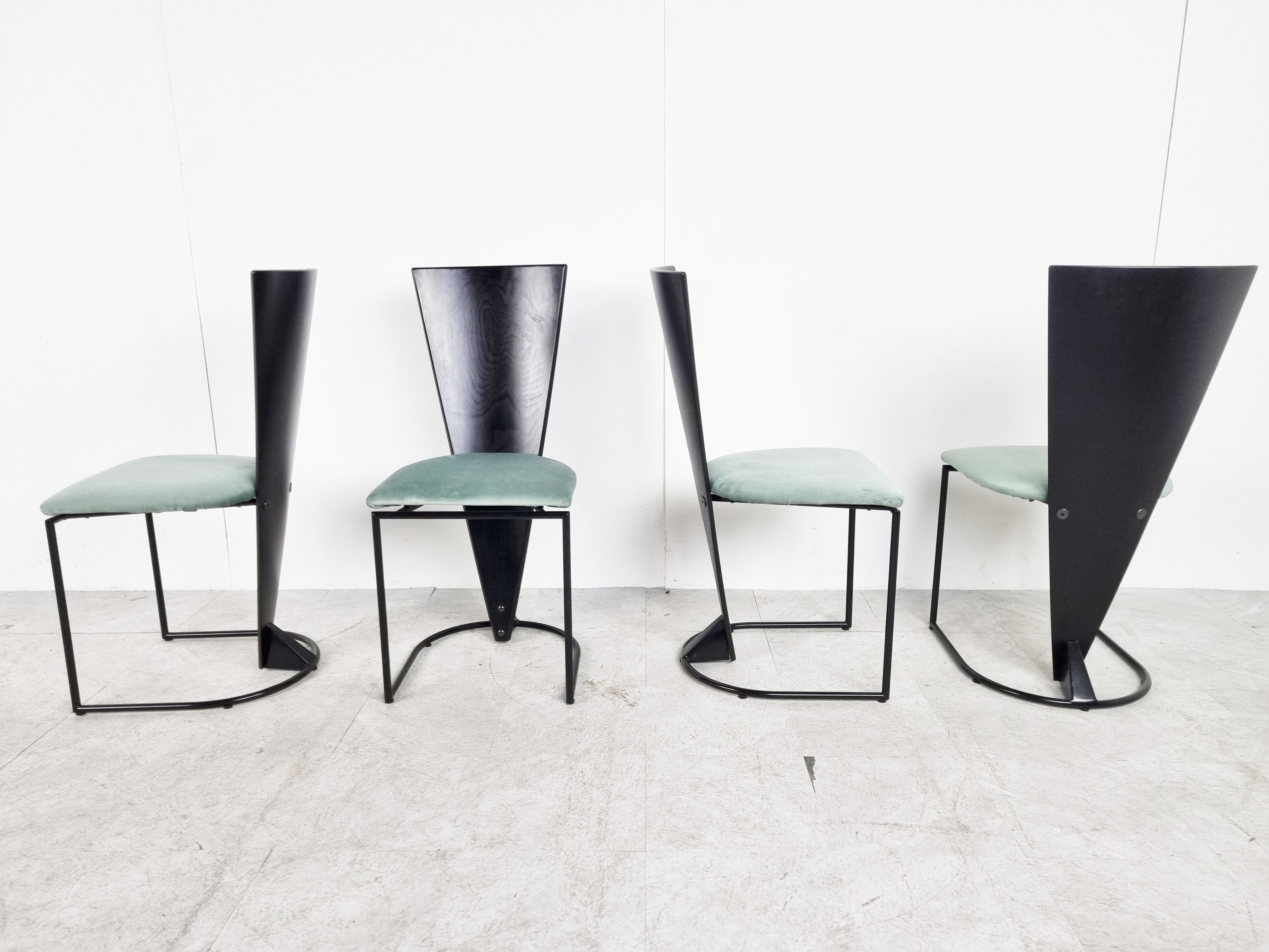 4 chairs, 1980s