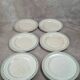 Set of 6 vintage Saintonge flat plates – semi-porcelain