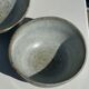 Duo of small brown bowls and speckled glazed ceramic (1top + 1bottom)
