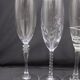 Set of 6 mismatched champagne flutes