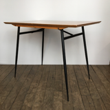 Foldable wood and metal table