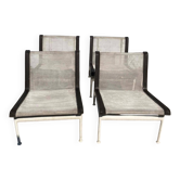 Set of 4 Patio armchairs, Richard Schultz