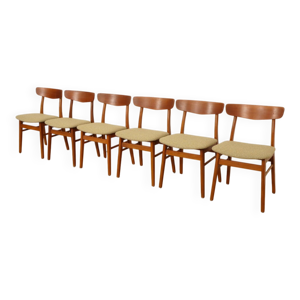 6 chaises de salle à - vert