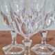 Set de 7 verres en cristal ciselé