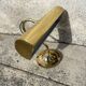 Pair of antique brass desk lamps, desk sconces.