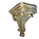 Small wall console in rockwork – patinated gold decor, Louis XV style