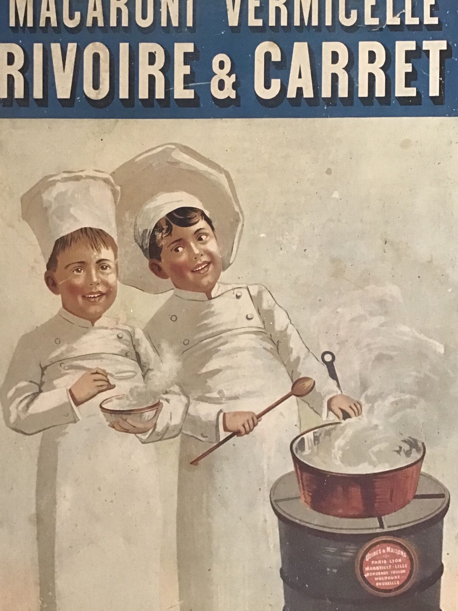 Rivoire and carret advertising poster, 80s