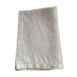 10 white damask cotton napkins
