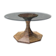 Vivai del Sud rattan bamboo table from the 70s