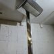 Lampadaire Moderniste en aluminium poli