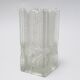 Brutalist moulded glass vase from the 1970s.