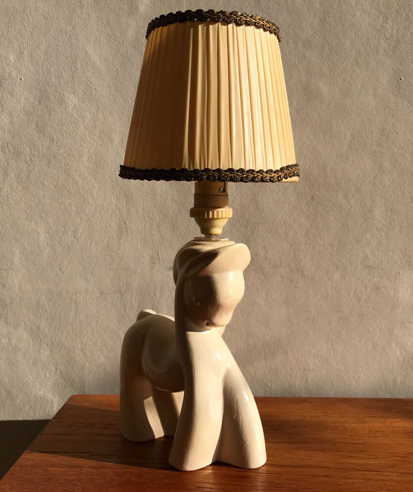 Ceramic lamp in the shape of a horse. 1950s/60s
