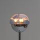 Lampadaire en chrome et verre de Murano bleu, 1970s