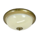 round 36cm metal Gino Sarfatti Style wall Ceiling Light Flushmount, Italy 1950s