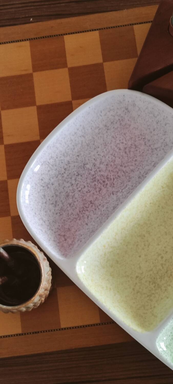 Large ceramic aperitif platter in vibrant colours Gien Vintage