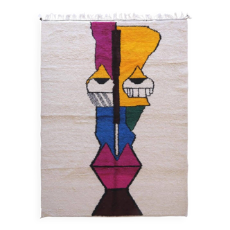 Tapis berbère fait main traditionnelle 250cmx150cm