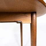 Dining table in dark oak of danish design from the 1960s.