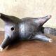 Black glazed ceramic sculpture signed Pouchain – Circa 1960