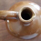 Small pitcher sandstone - 60s/70s - " Federal law forbids dirty. Or reuse of this bottles "