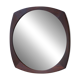 Vintage round mirror in solid teak – Scandinavian design 1960