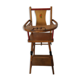 Chaise haute ancienne pour poupées