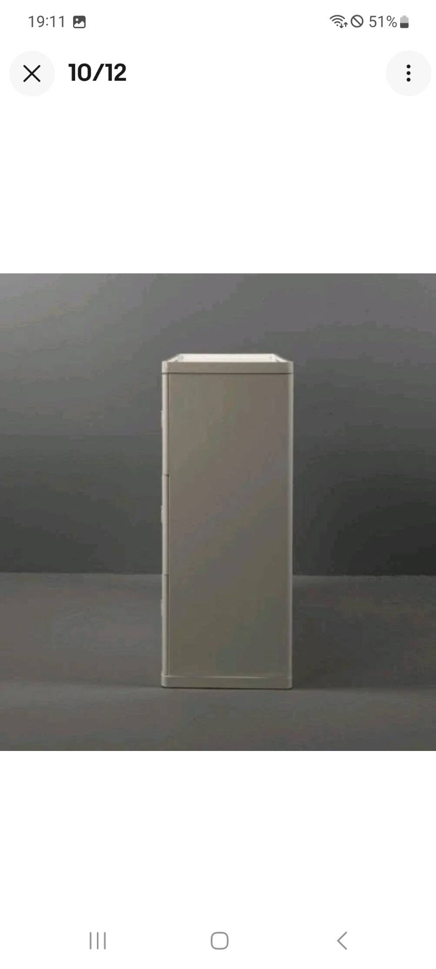 Commode blanche Magnus Eleäck pour Ikea, années 2000