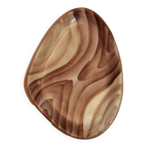 Vallauris faux-wood storage cup.