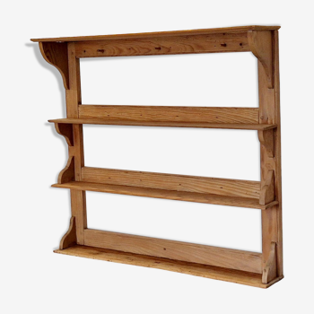 Old wall or standing shelf in solid pine