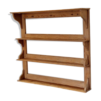 Old wall or standing shelf in solid pine
