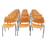 Suite of 18 DSC106 chairs by Giancarlo PIRETTI for Castelli