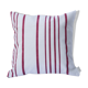Cushion 40x40 striped red canvas