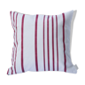 Cushion 40x40 striped red canvas