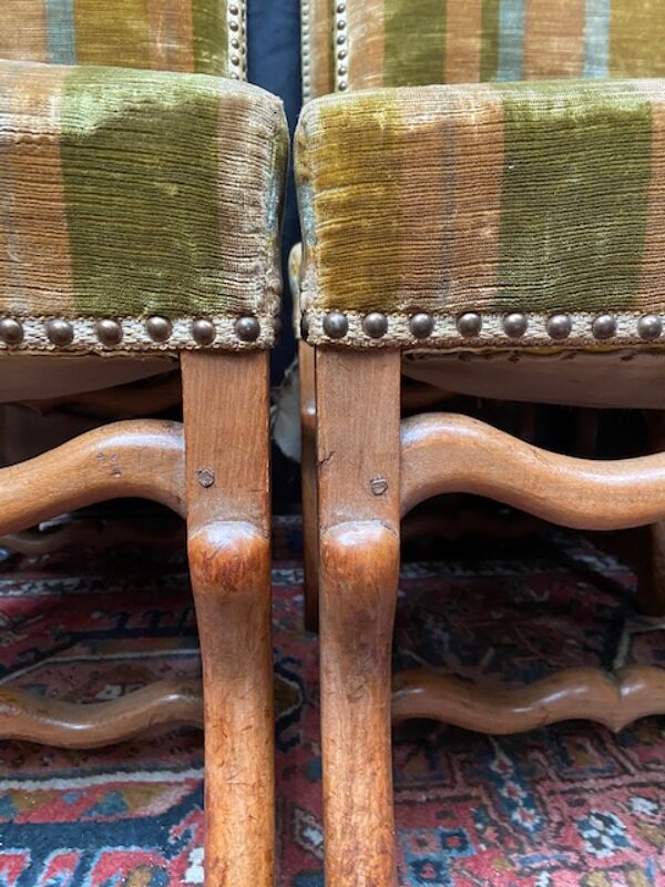 Lot de 6 chaise Louis XIV