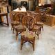 Suite de 12 chaises vintages