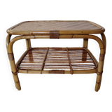 Vintage rattan coffee table