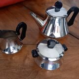 Ensemble cafetière ou théière pot à lait sucrier Art Deco