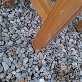 Set of two regain wooden chairs by roland haeuster, for les arcs selection charlottes perriand