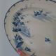 Plat ovale GIEN «Vol d’oiseaux». Vaisselle 1900 Art Nouveau.
