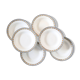 Set of 6 soup plates, Digoin Sarreguemines, Valence model