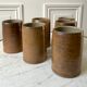 Set of 6 handmade handmade stoneware mugs 70s