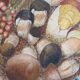 Oil painting still life signed and dated, painted on board with frame B8