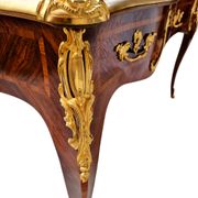 Marquetry and gilded bronze desk signed rinck in paris