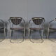 Vintage chrome dining chairs by Effezeta, 1970s - set of 4