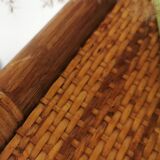 Furniture shelf vintage rattan and bamboo