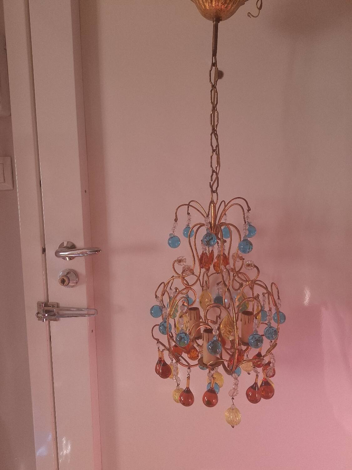 Vintage crystal chandelier
