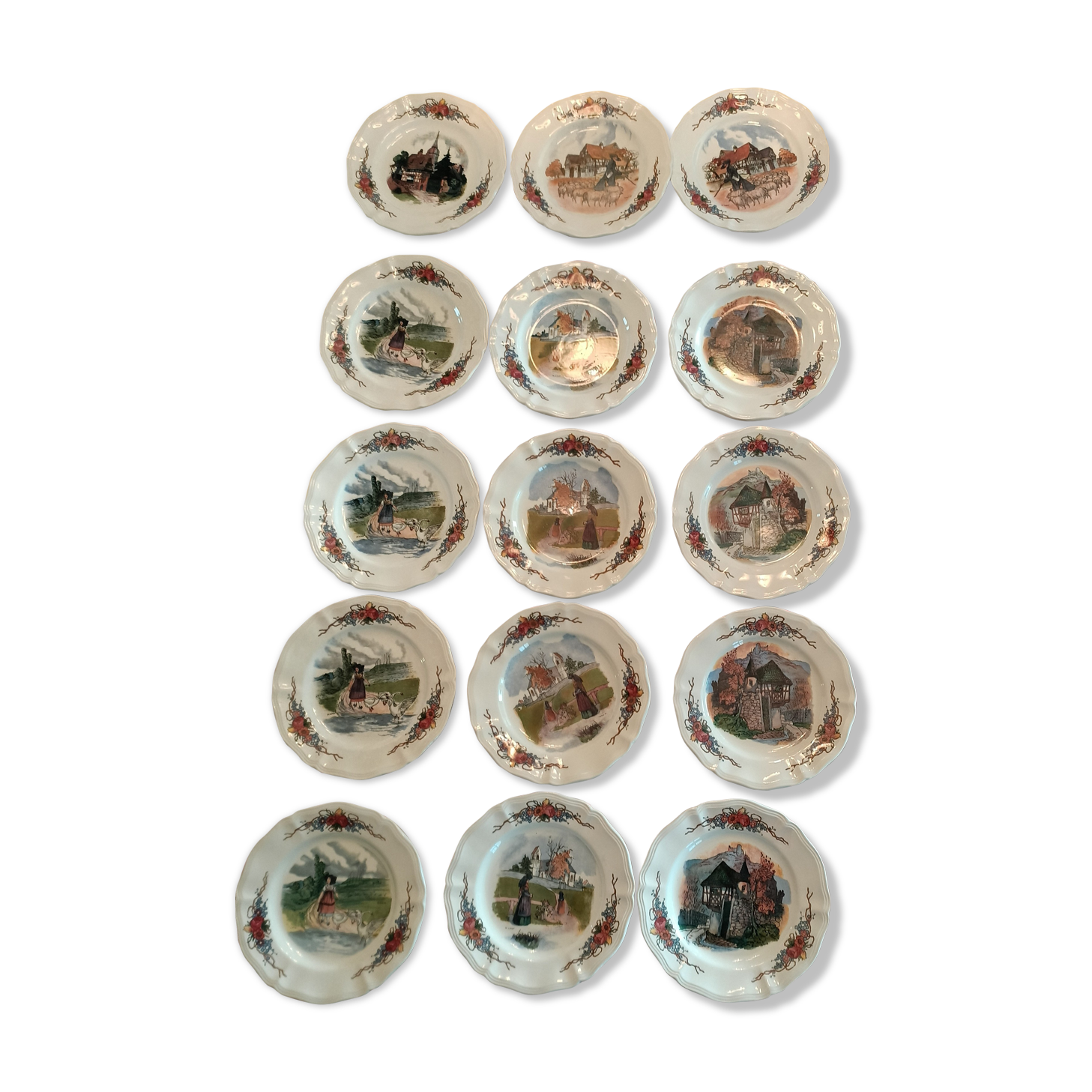 20 plates Obernai Faïencerie Sarreguemines
