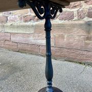 Café table bistro vintage brasserie 1890-1910 cast iron & fir