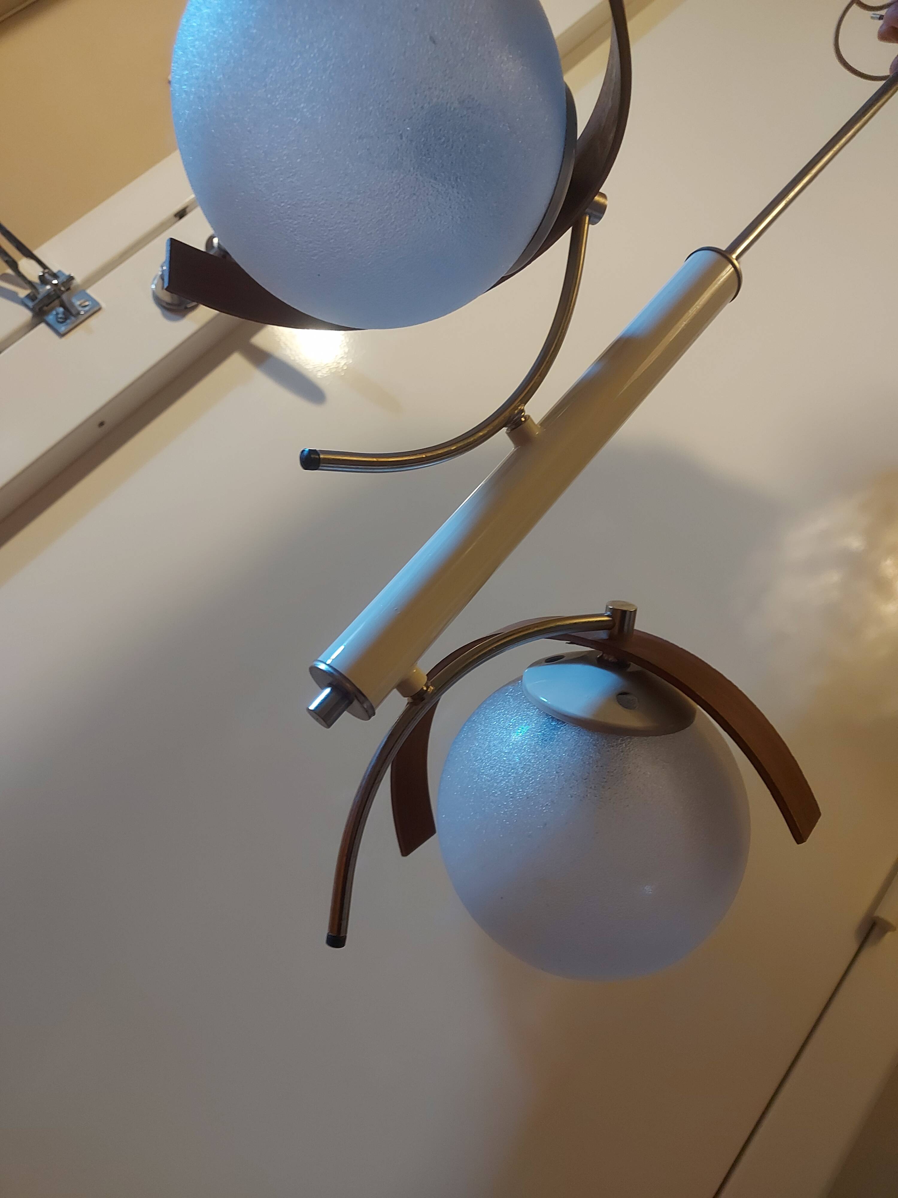 Vintage suspension lamp 50s