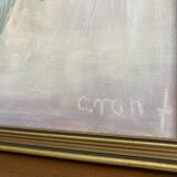 Old flower bouquet painting